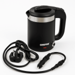 Geepas Dual-Power Portable Electric Kettle 0.5L – 12V Car & 220V Home Travel Kettle | Stainless Steel