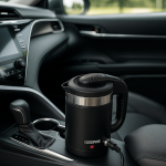 Geepas Dual-Power Portable Electric Kettle 0.5L – 12V Car & 220V Home Travel Kettle | Stainless Steel