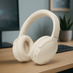 Qilian BH26 Wireless ANC Gaming Headphones – Bluetooth 5.3 Over-Ear Headset with 40mm Drivers, Noise Cancelling & Long Battery
