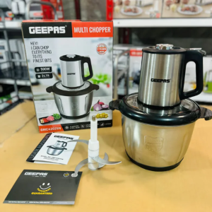 Geepas 3L Multi Chopper 500W – Electric Food Processor with Stainless Steel Blades & Large Capacity Bowl