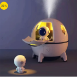 Astronaut Spaceship Air Humidifier – Aromatherapy Essential Oil Diffuser & Air Purifier with LED Night Light
