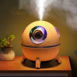 Astronaut Spaceship Air Humidifier – Aromatherapy Essential Oil Diffuser & Air Purifier with LED Night Light